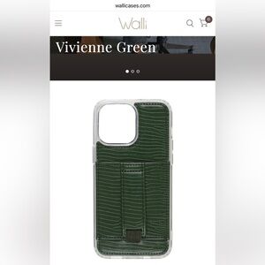 Walli Vivienne Green by Chris Loves Julia iPhone 14 Plus Case